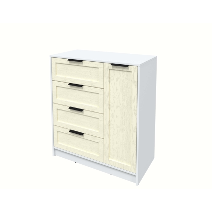 Тумба Тренд КТ-Т90 (Белый платинум ЛДСП/ Дуб снежный ЛМДФ) Ш900 В1020 Г451 Тумба Тренд КТ-Т90 (Белый платинум ЛДСП/ Дуб снежный ЛМДФ) Ш900 В1020 Г451